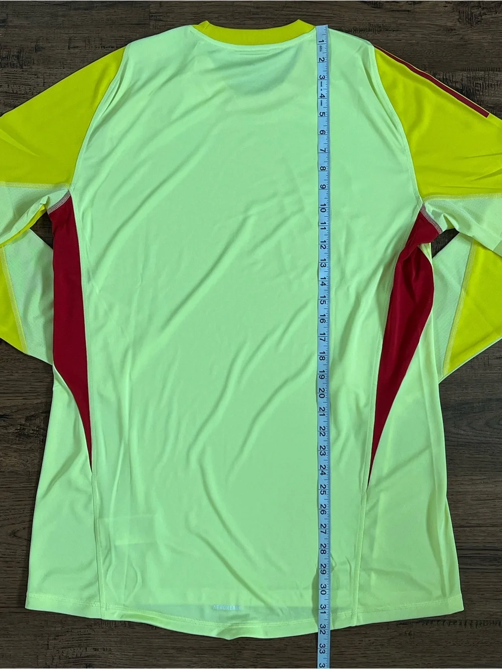 Adidas T24 P Long Sleeve Goalkeeper Jersey ‘Yellow Red’ (size mens XL)